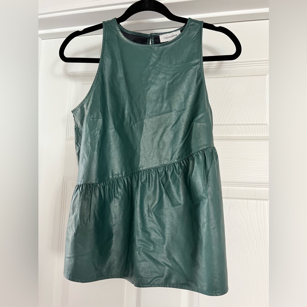 Vegan Leather Top